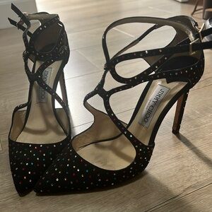Jimmy Choo Lancer Crystal Heels